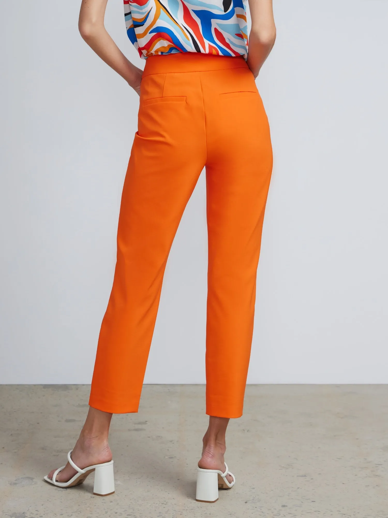 Petite High Rise Tapered Ankle Pants