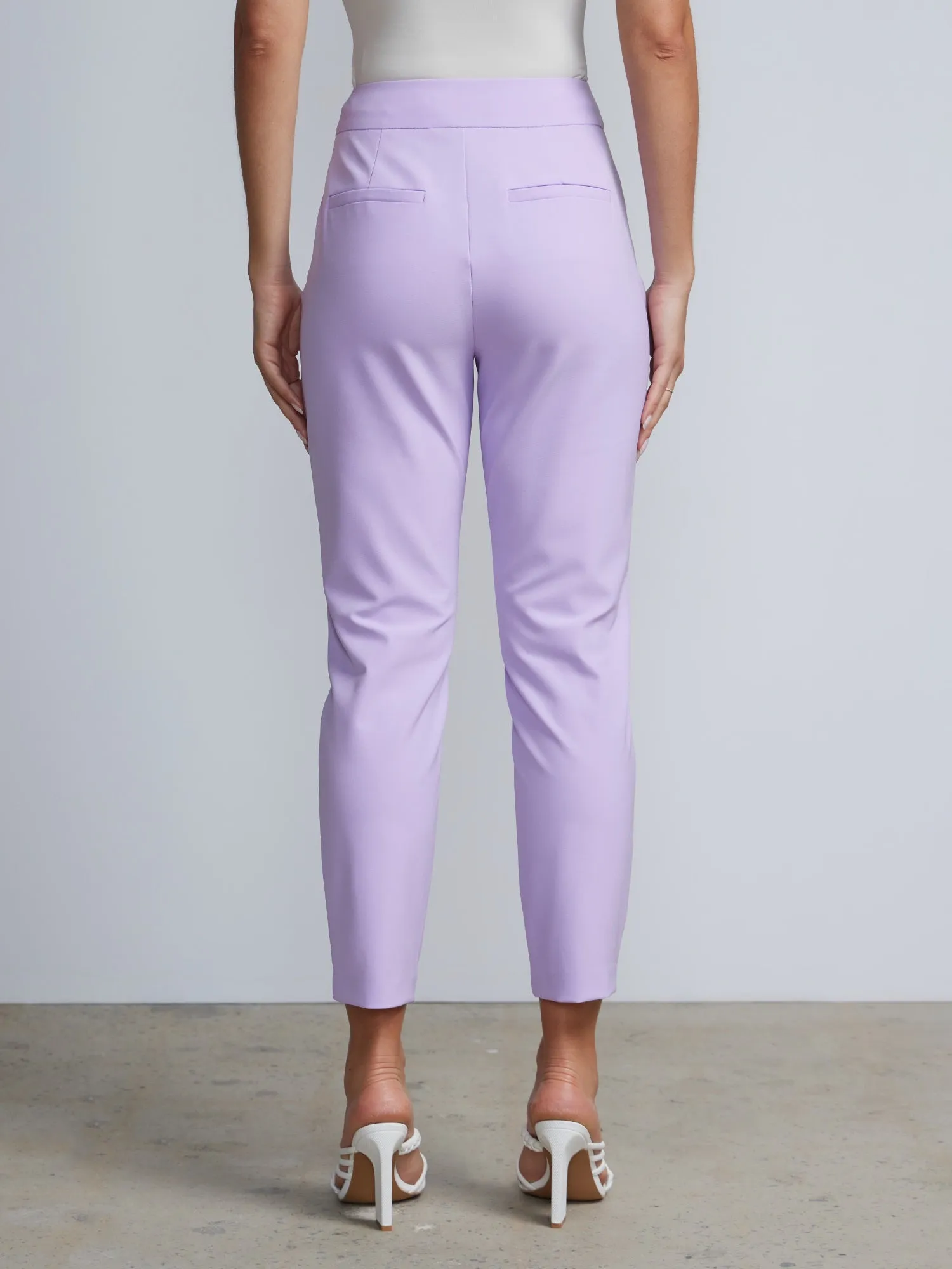 Petite High Rise Tapered Ankle Pants