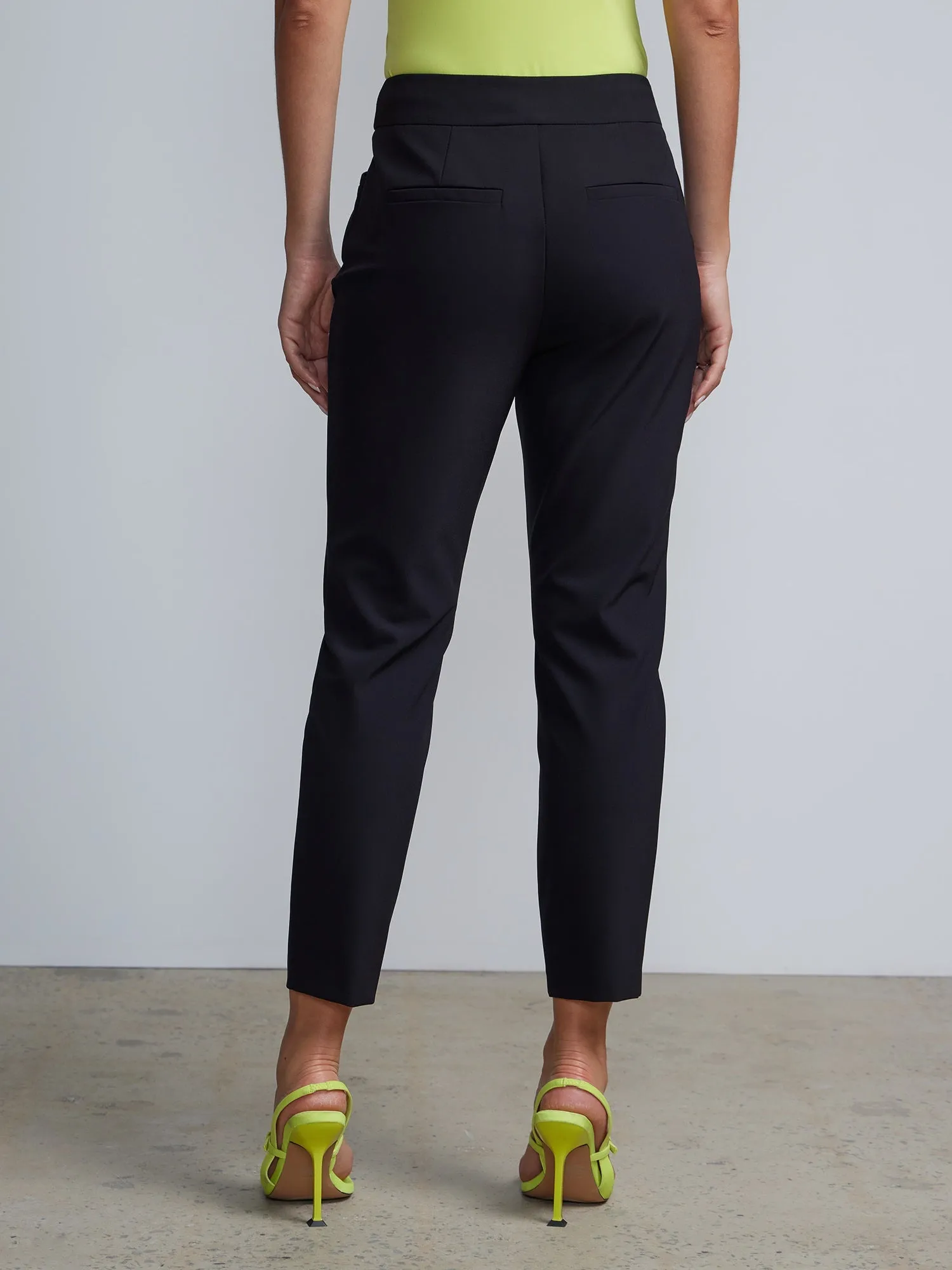 Petite High Rise Tapered Ankle Pants