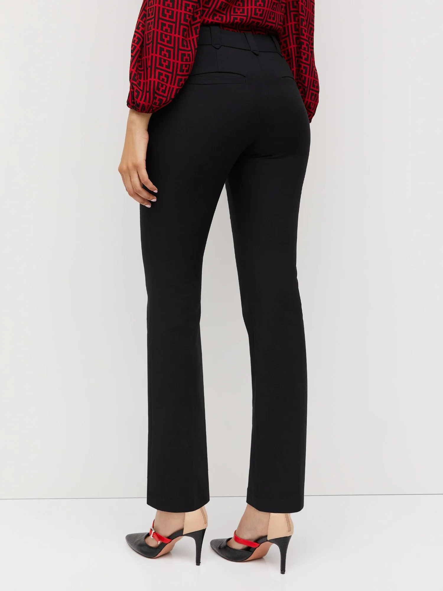 Petite Signature-Fit Mid-Rise Straight-Leg Pant - All Season Stretch