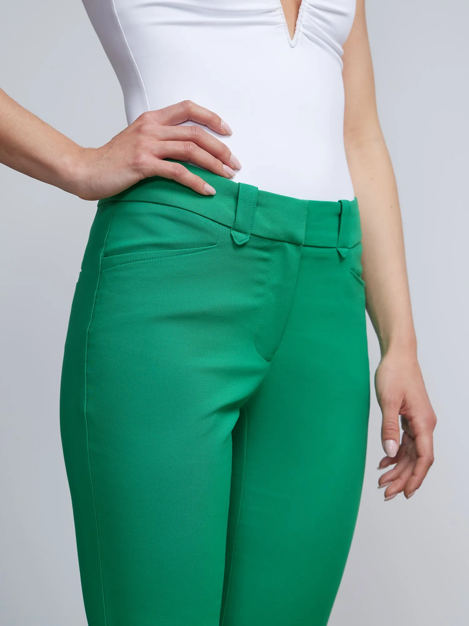 Petite Signature-Fit Mid-Rise Straight-Leg Pant - All Season Stretch