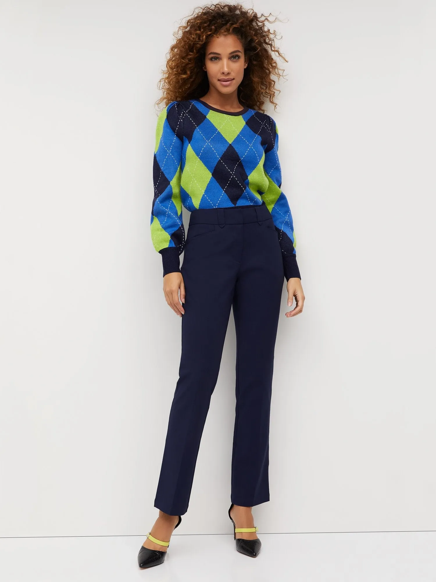 Petite Signature-Fit Mid-Rise Straight-Leg Pant - All Season Stretch