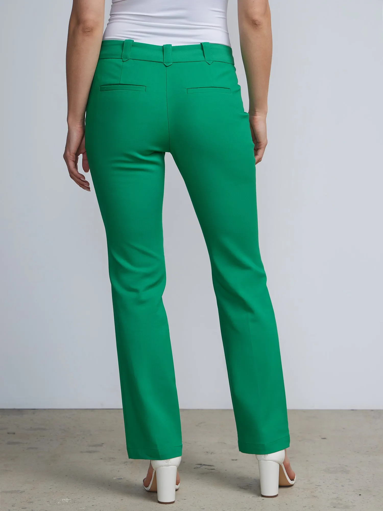 Petite Signature-Fit Mid-Rise Straight-Leg Pant - All Season Stretch