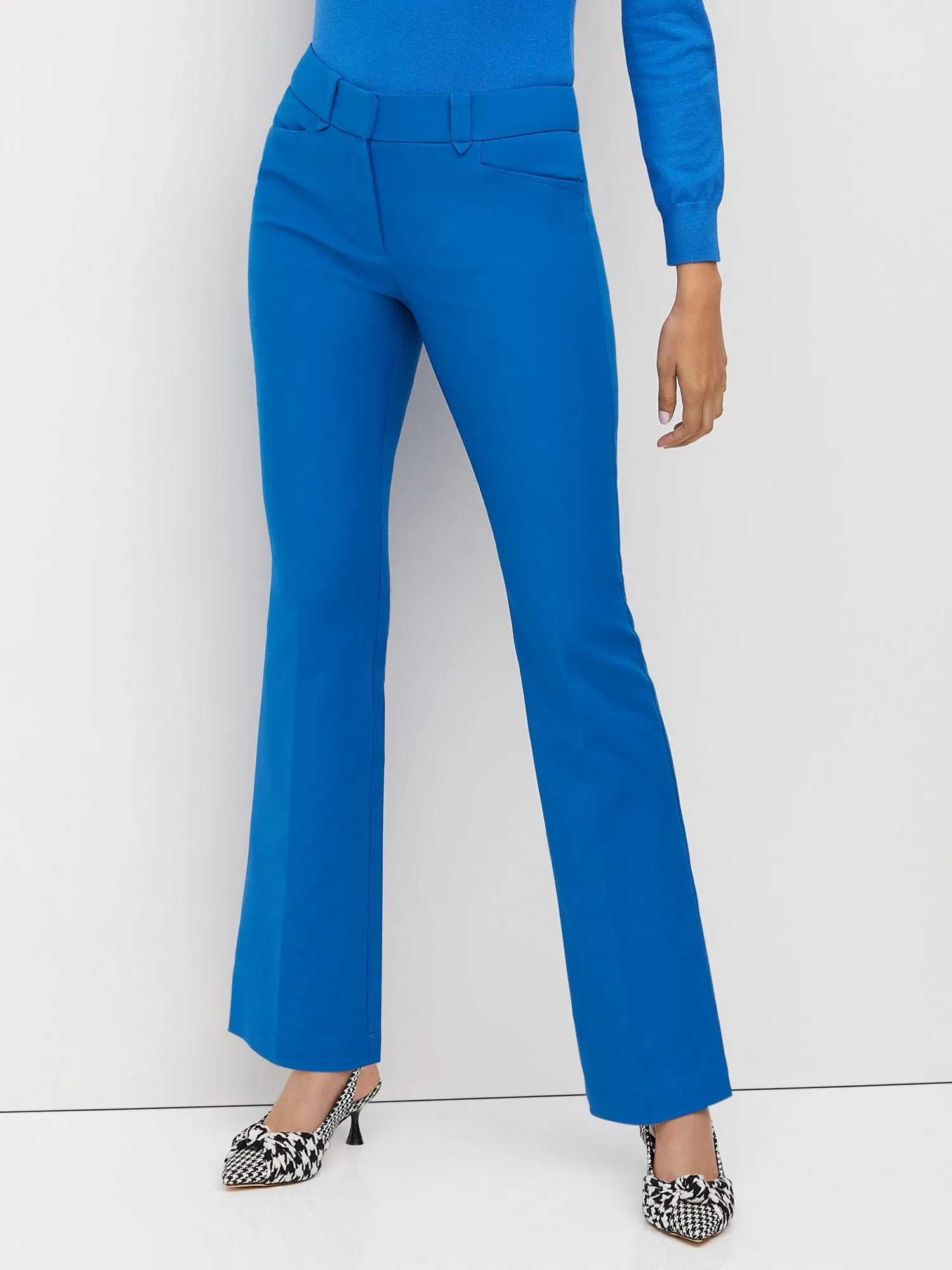 Petite Signature-Fit Mid-Rise Straight-Leg Pant - All Season Stretch