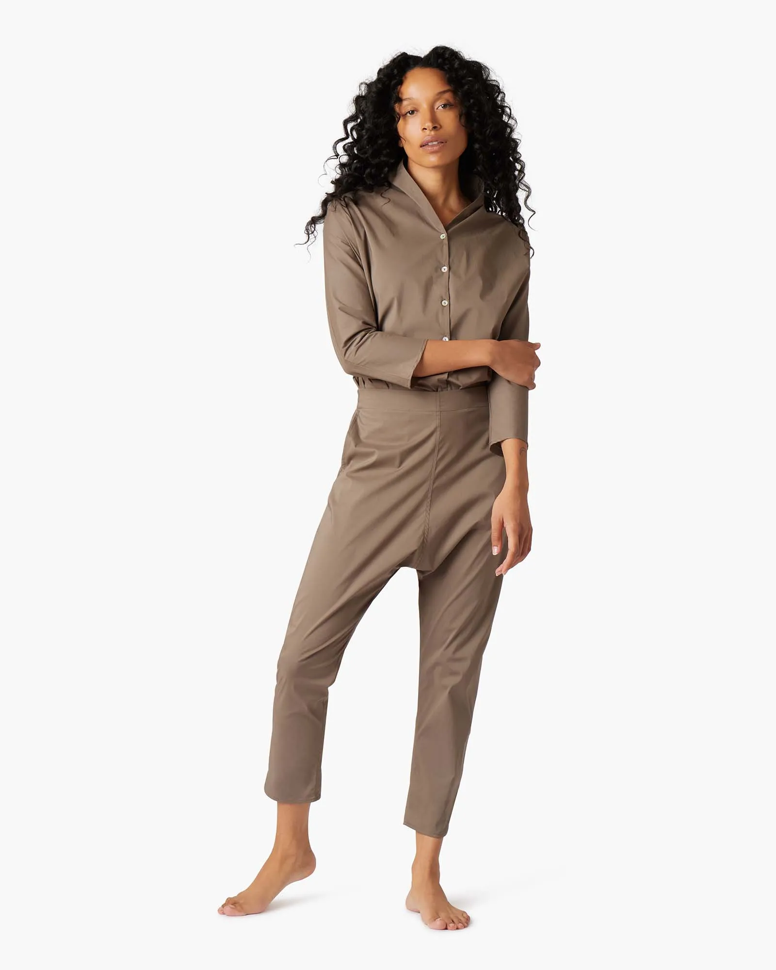 Poplin Pant - Khaki