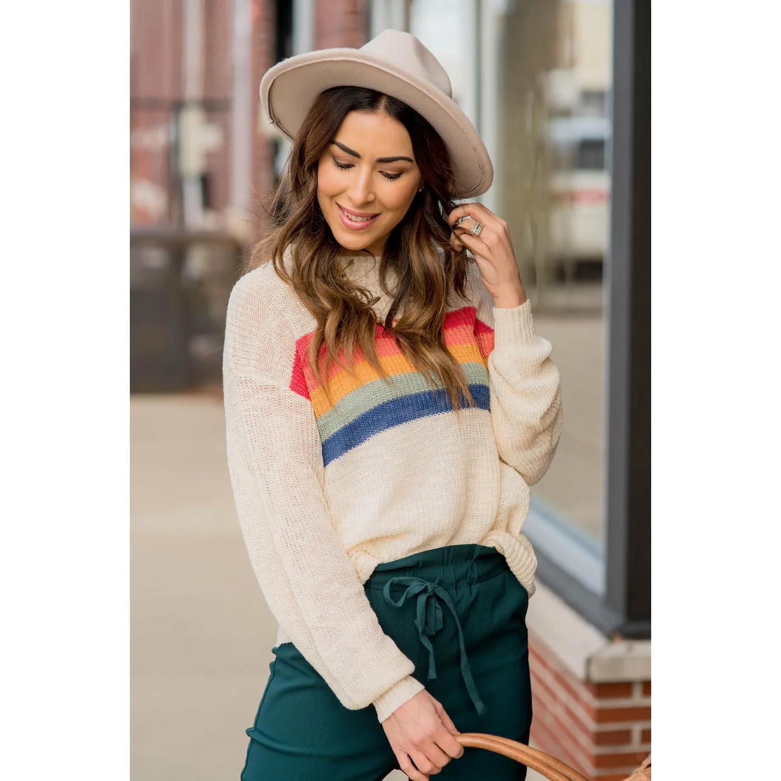 Rainbow Stripe Sweater