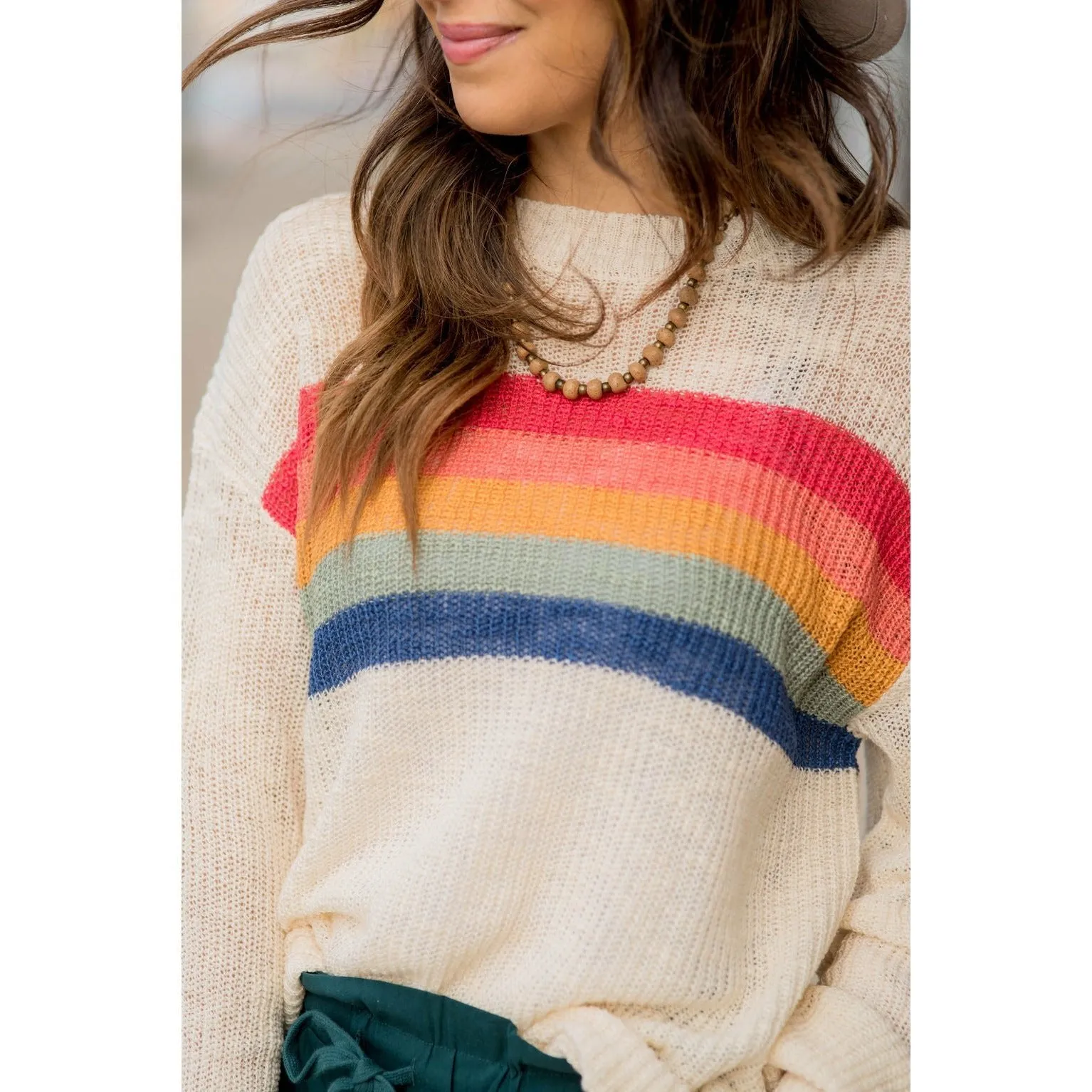 Rainbow Stripe Sweater