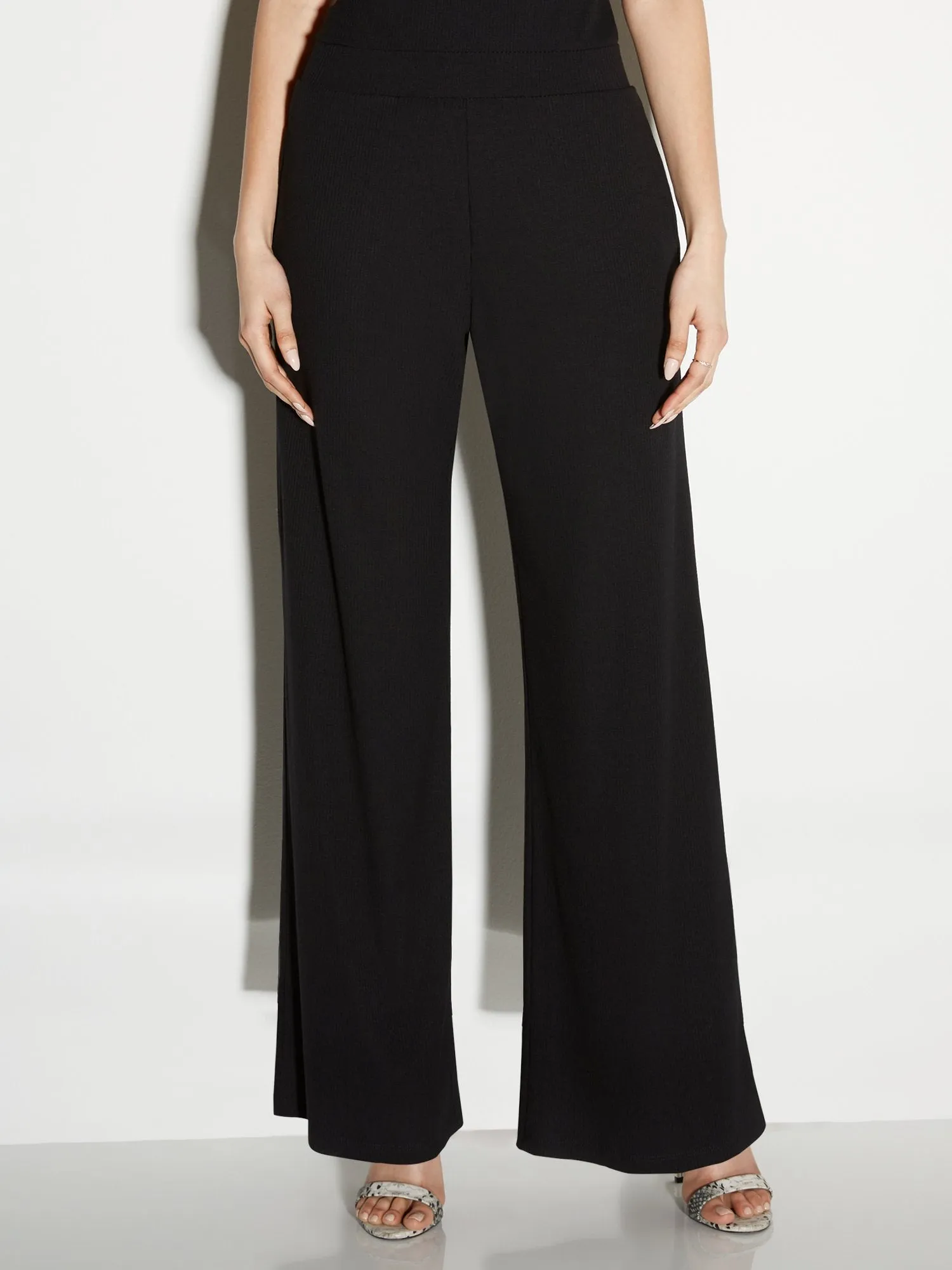 Ribbed Wide-Leg Pant - Everyday Collection