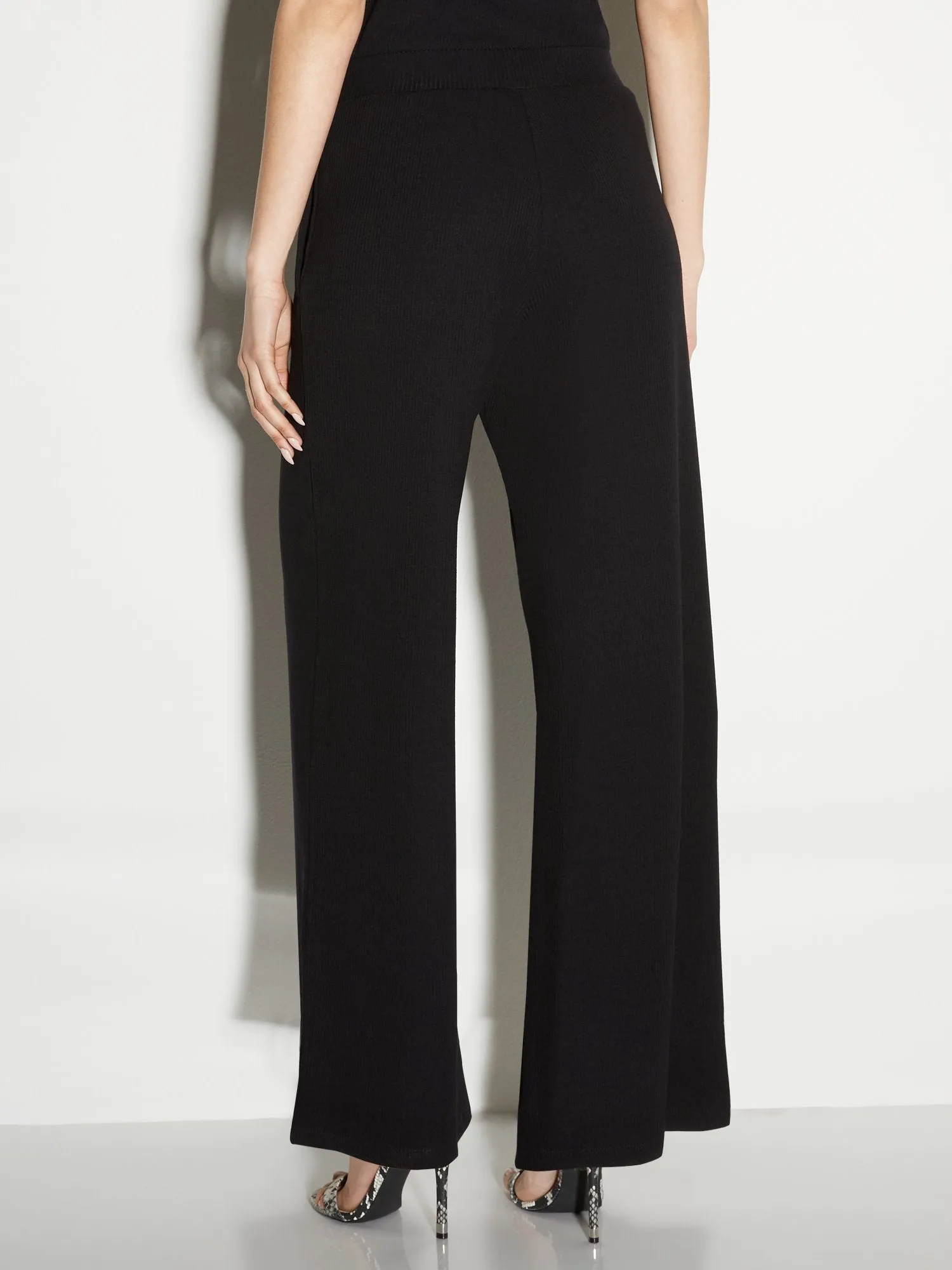 Ribbed Wide-Leg Pant - Everyday Collection