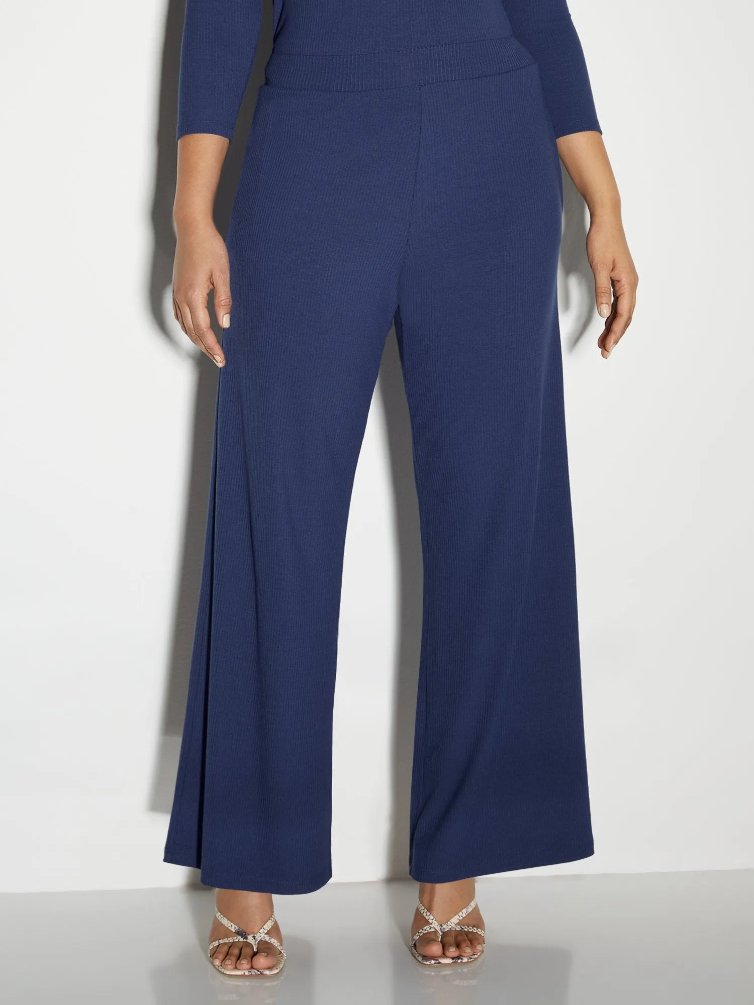 Ribbed Wide-Leg Pant - Everyday Collection