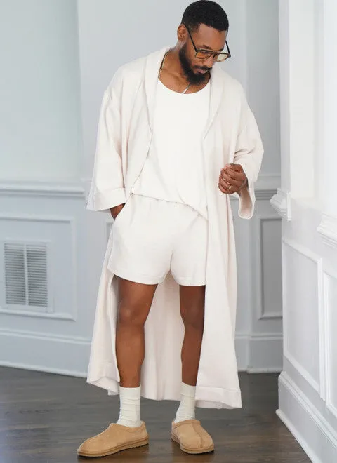 Simplicity Pattern 9931 Men's Robe, Knit Tank Top, Pants and Shorts