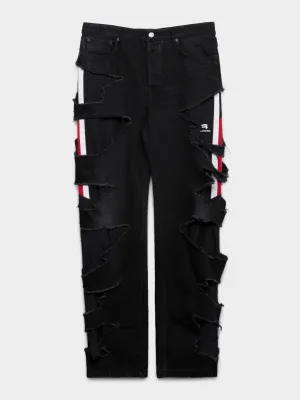 Slashed Sporty B Denim