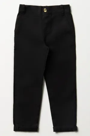 Slim Fit Chino Pants Black