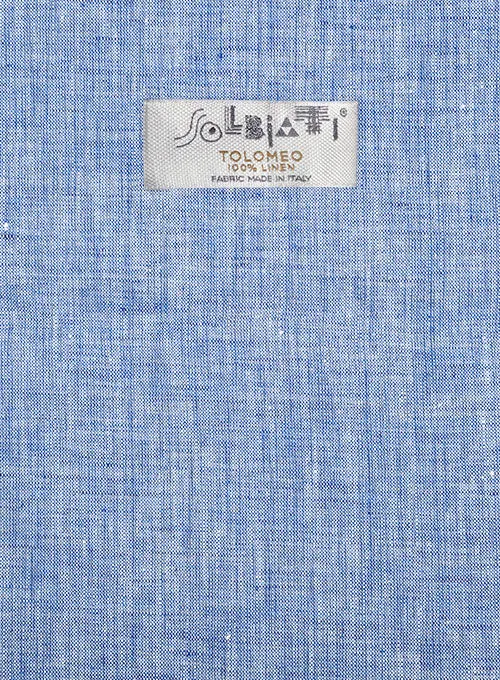 Solbiati Artic Blue Linen Pants