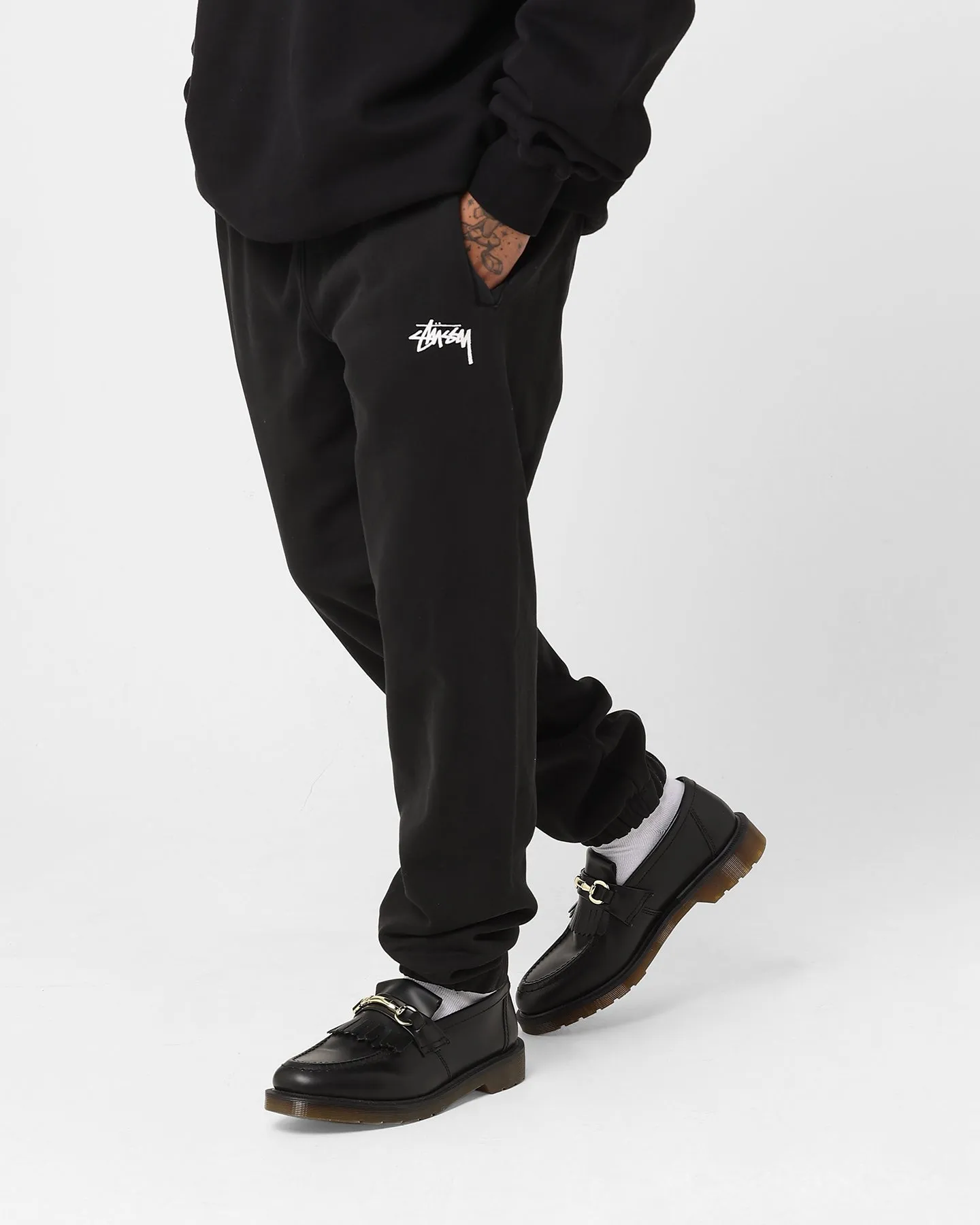 Stussy Two Dice Track Pants Pigment Black