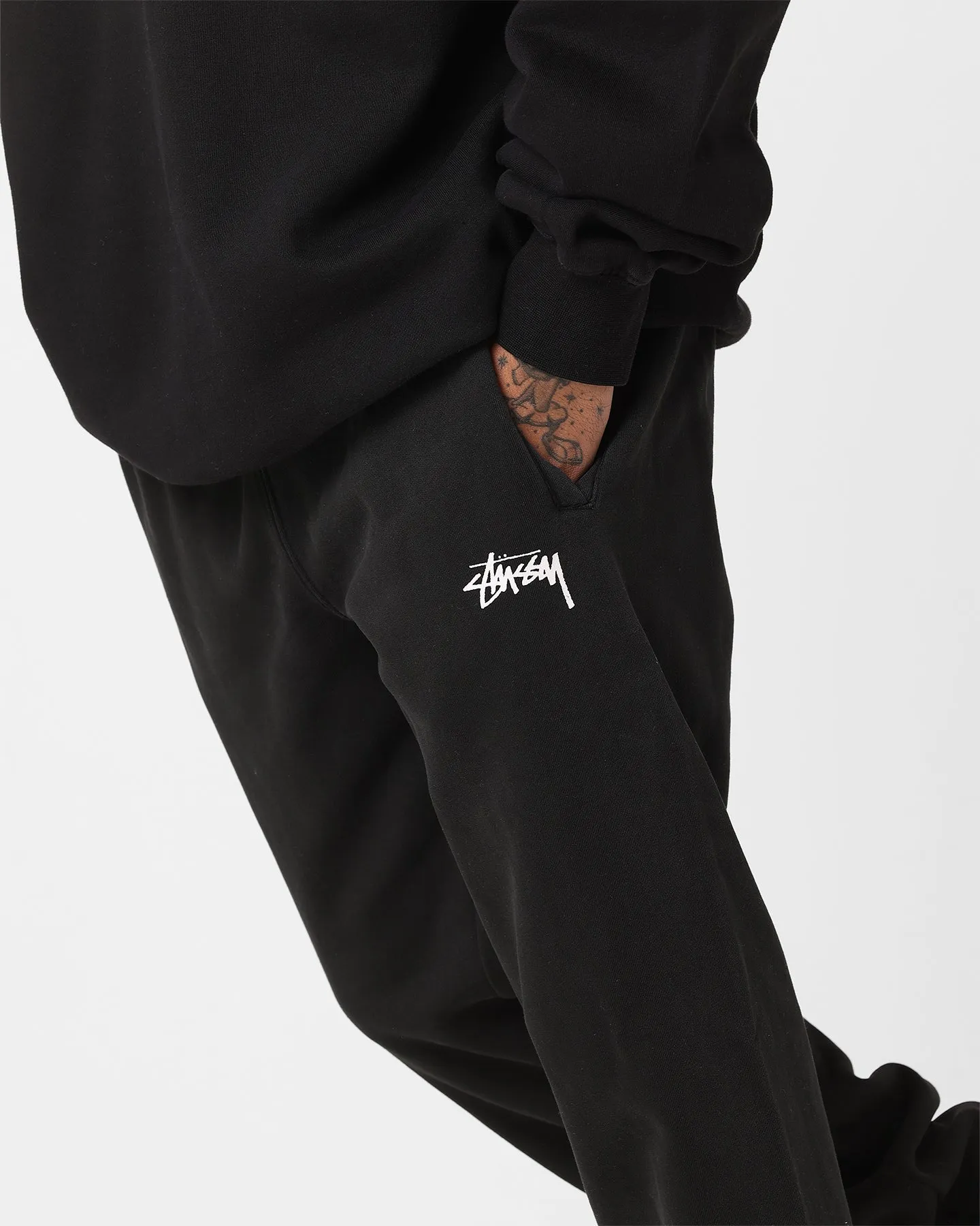 Stussy Two Dice Track Pants Pigment Black