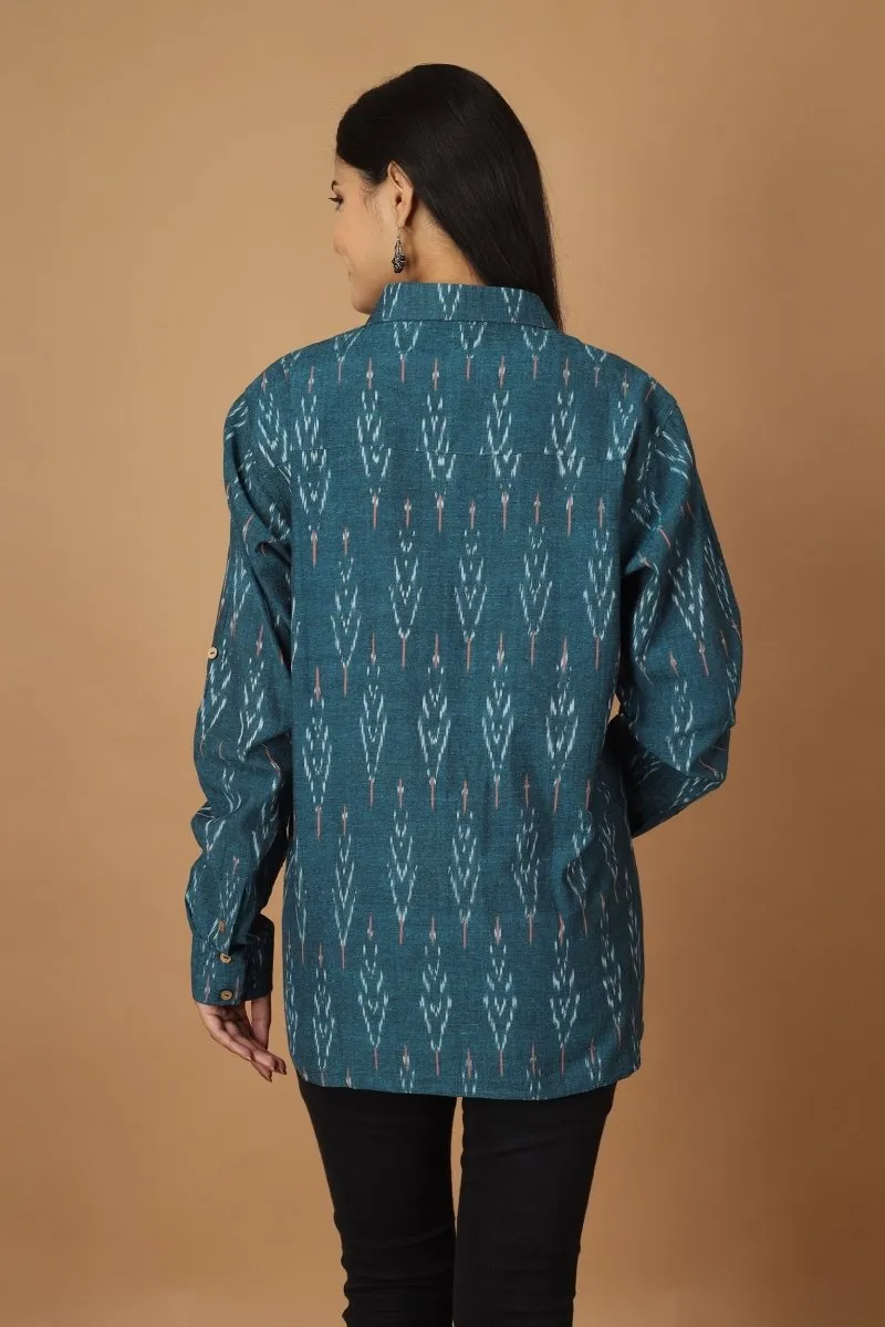 Subah Ikat Womens Cotton Shirt