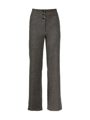 The Full Length Knit Pant in Black Multi