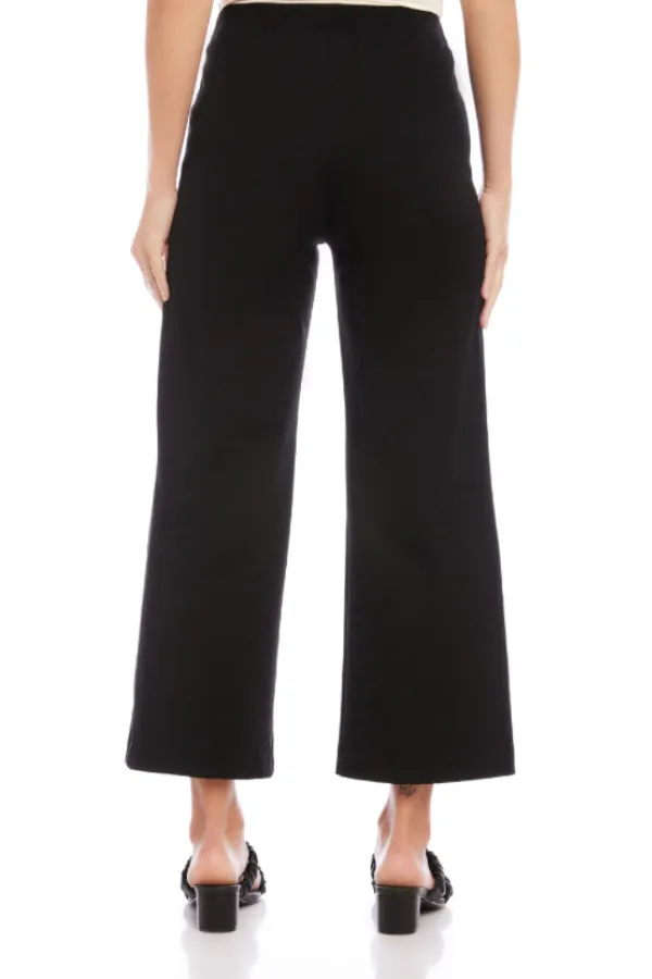 Wide-Leg Cropped Pant