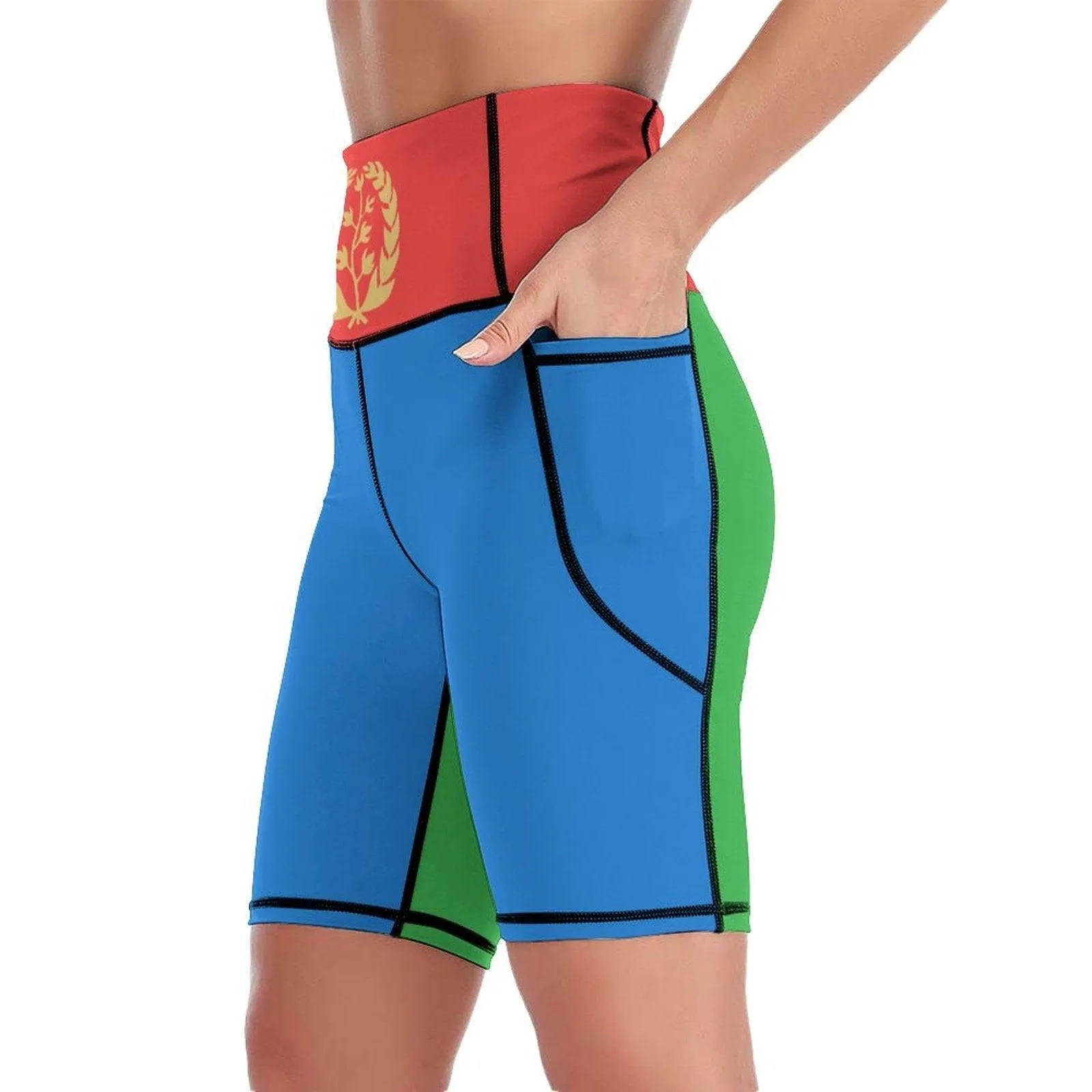 Women's Knee-Length Yoga Shorts