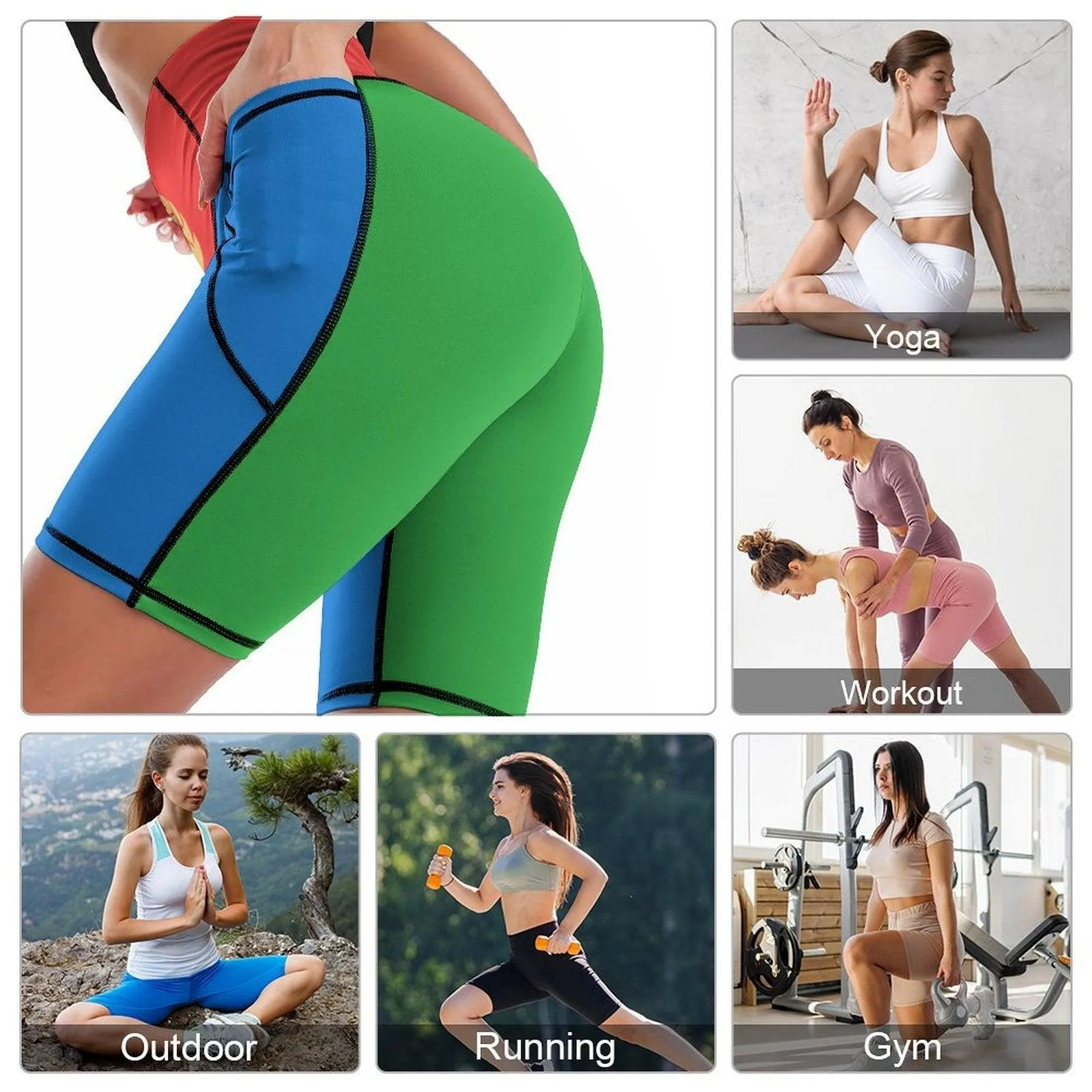 Women's Knee-Length Yoga Shorts