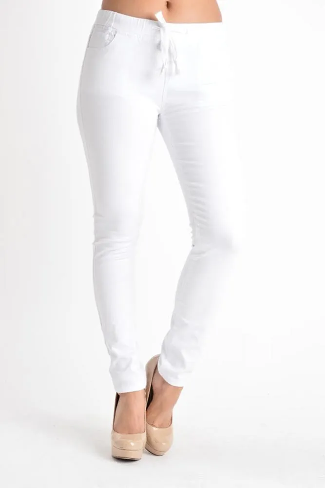 Women's Skinny Twill Jogger Pants