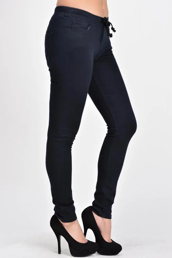 Women's Skinny Twill Jogger Pants