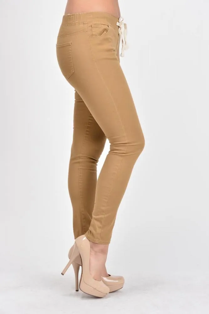 Women's Skinny Twill Jogger Pants